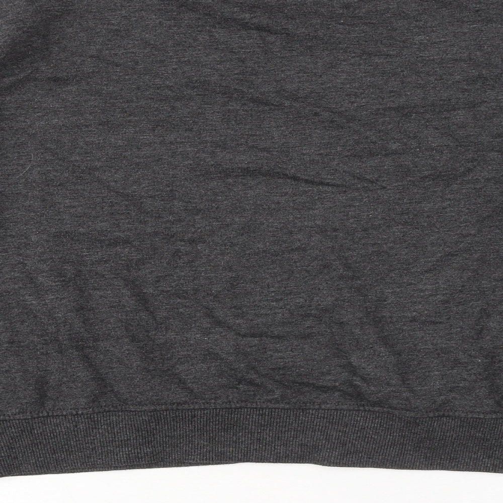 New Look Womens Grey Polyester Pullover Sweatshirt Size 16
