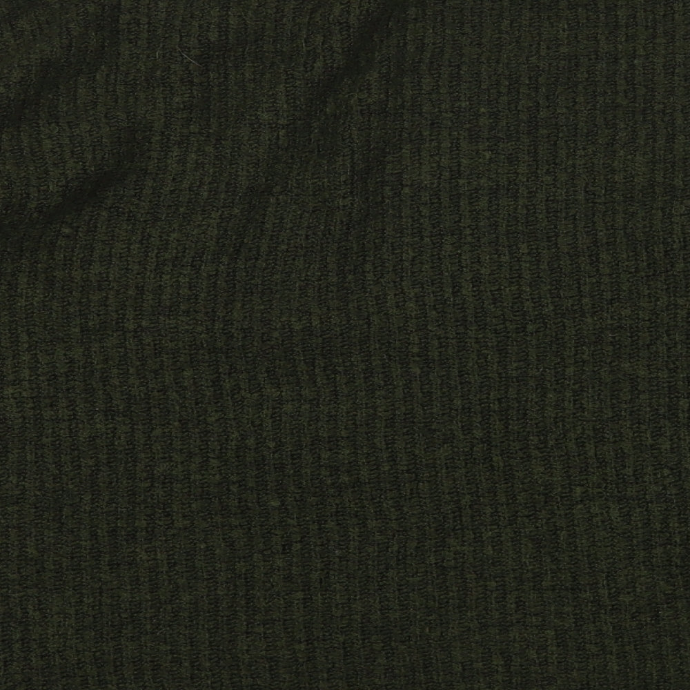 Next Womens Green V-Neck Acrylic Cardigan Jumper Size M