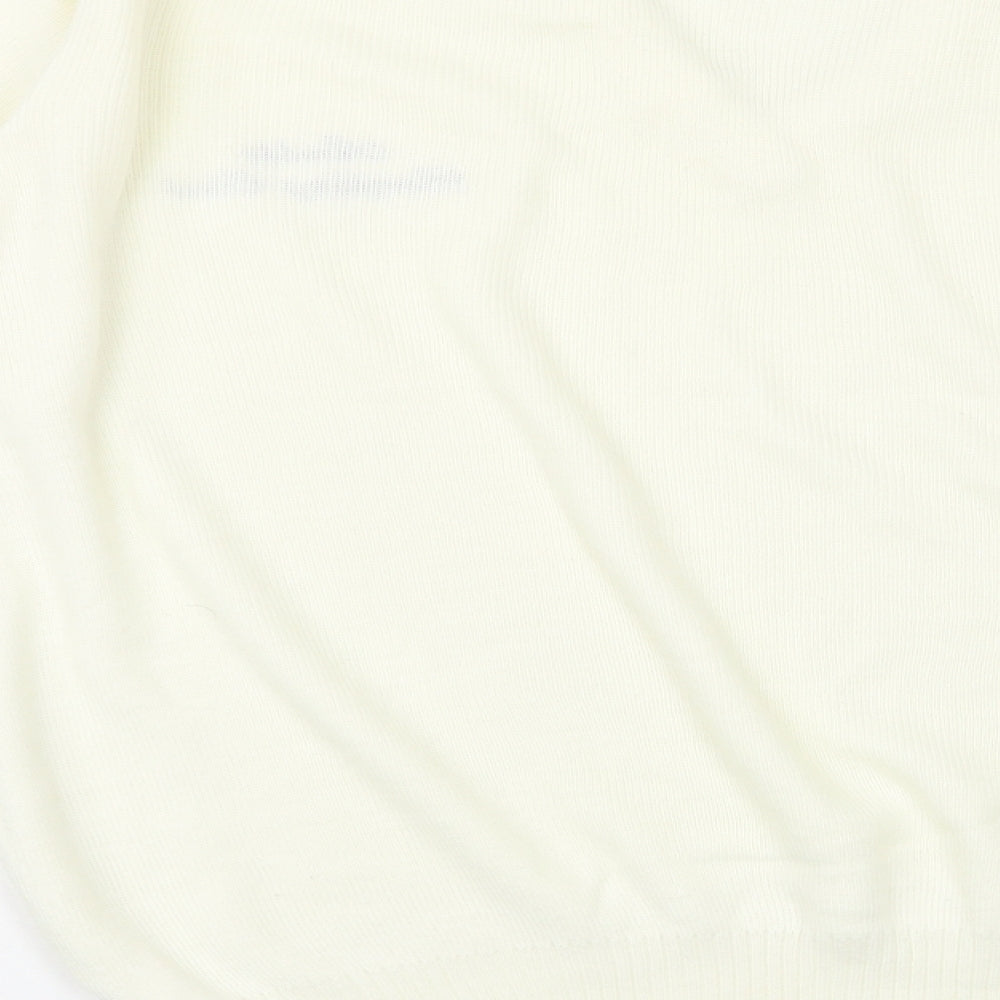 Balmoral Womens Ivory V-Neck Acrylic Pullover Jumper Size L