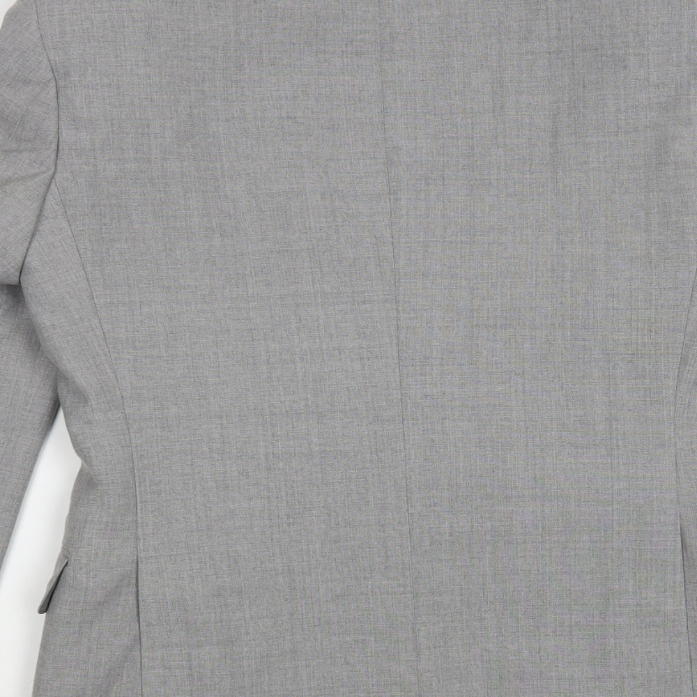 Mr Harry Mens Grey Polyester Jacket Blazer Size 38