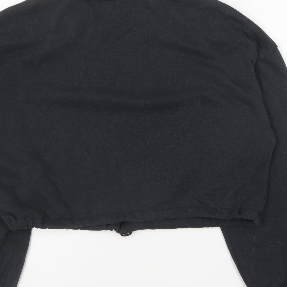 H&M Womens Grey Round Neck Cotton Pullover Jumper Size S