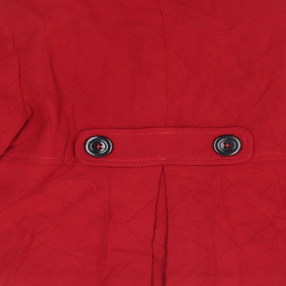 Marks & Spencer Womens Red Jacket Size 12 Button