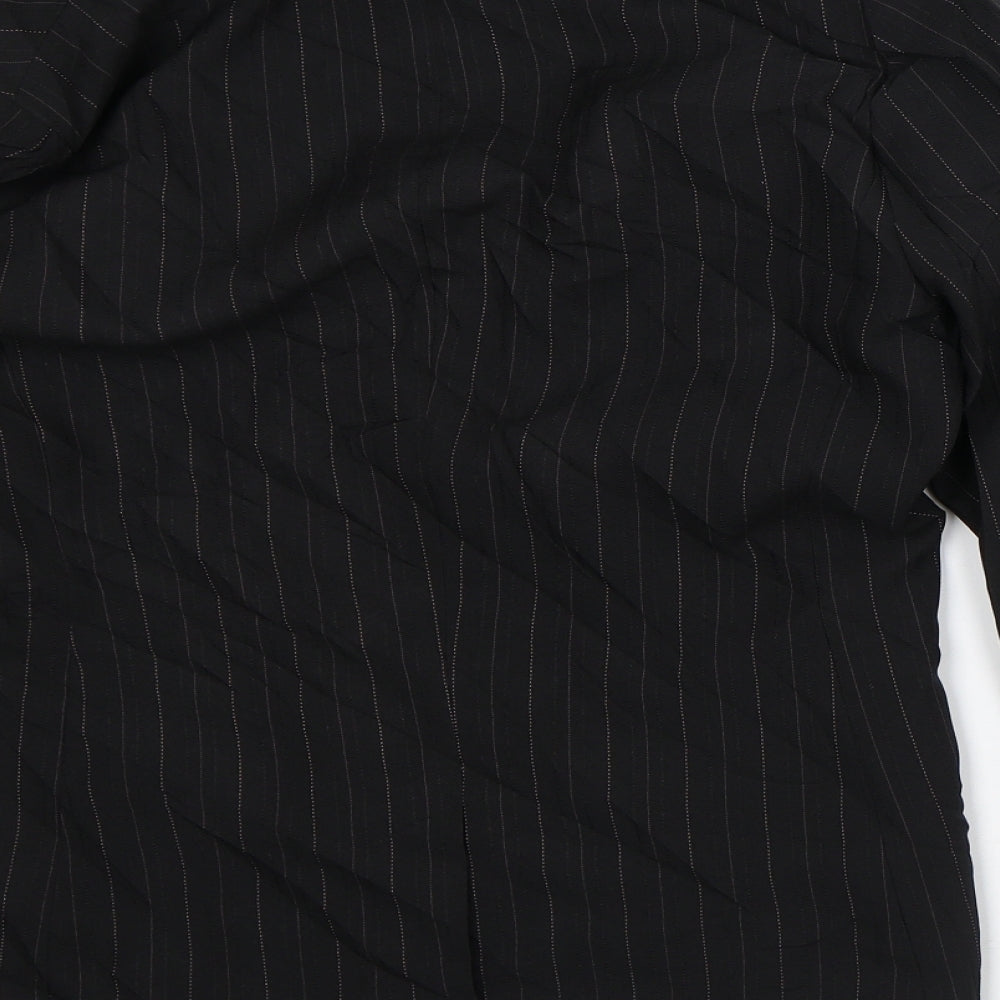 Atmosphere Womens Black Striped Jacket Blazer Size 12