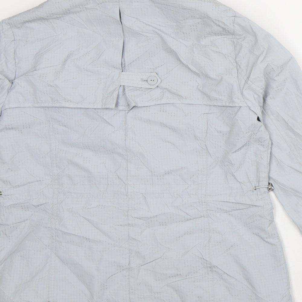 Per Una Womens Grey Rain Coat Coat Size 12