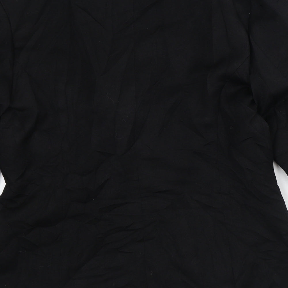 House of Fraser Womens Black Jacket Blazer Size 10