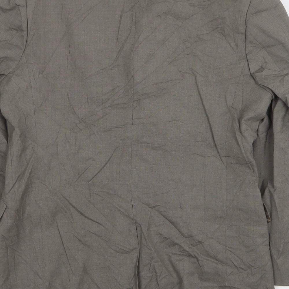 Karl Jackson Mens Grey Wool Jacket Suit Jacket Size 40