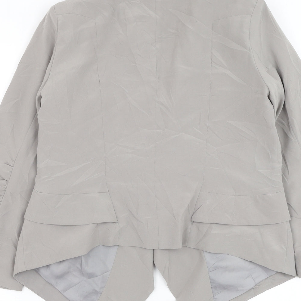 Dorothy Perkins Womens Grey Jacket Blazer Size 10