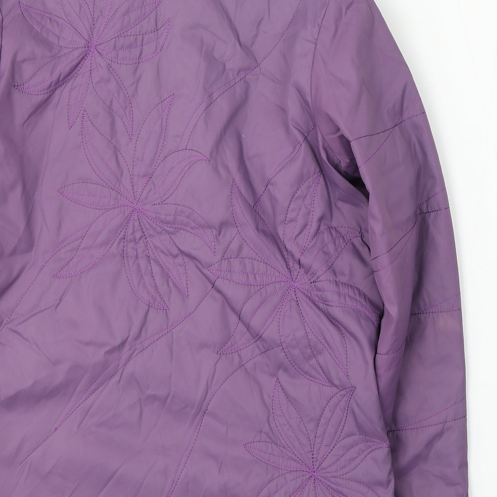 Northmoor Womens Purple Jacket Coat Size 12