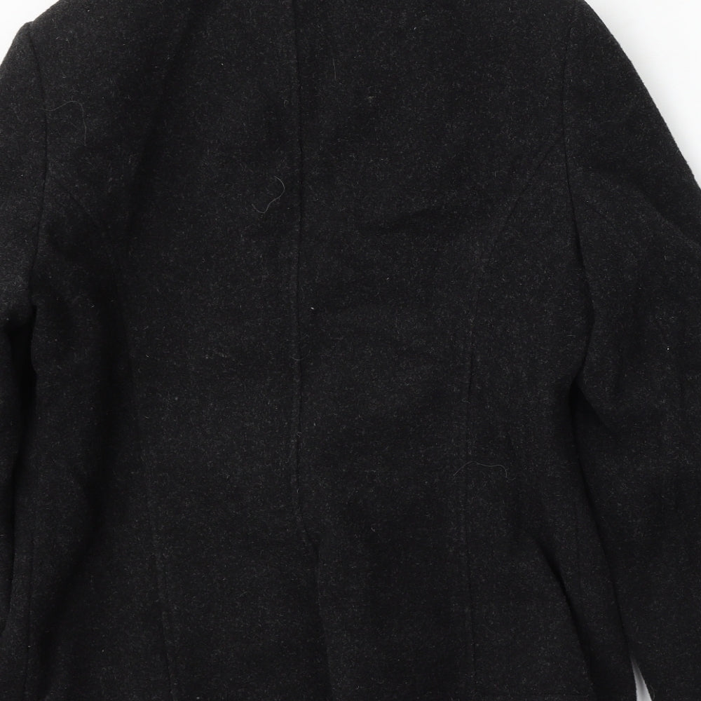 Klass Collection Womens Black Jacket Coat Size 14