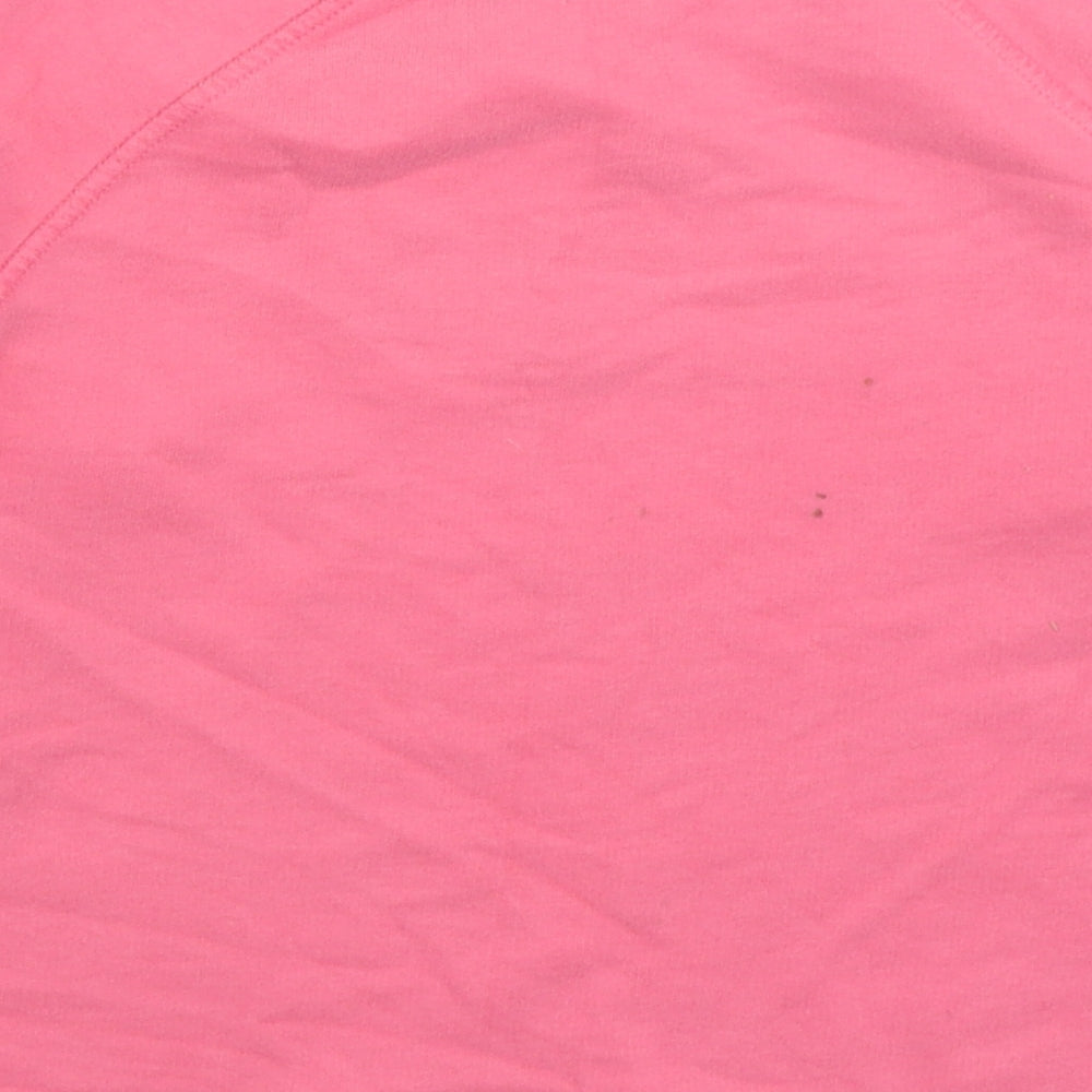 NEXT Girls Pink Cotton Pullover Sweatshirt Size 8 Years Pullover