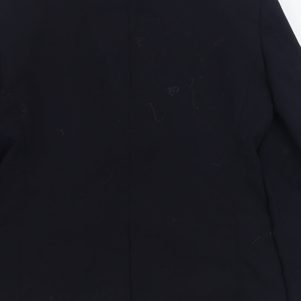 Brook Taverner Womens Blue Jacket Blazer Size 10 Button
