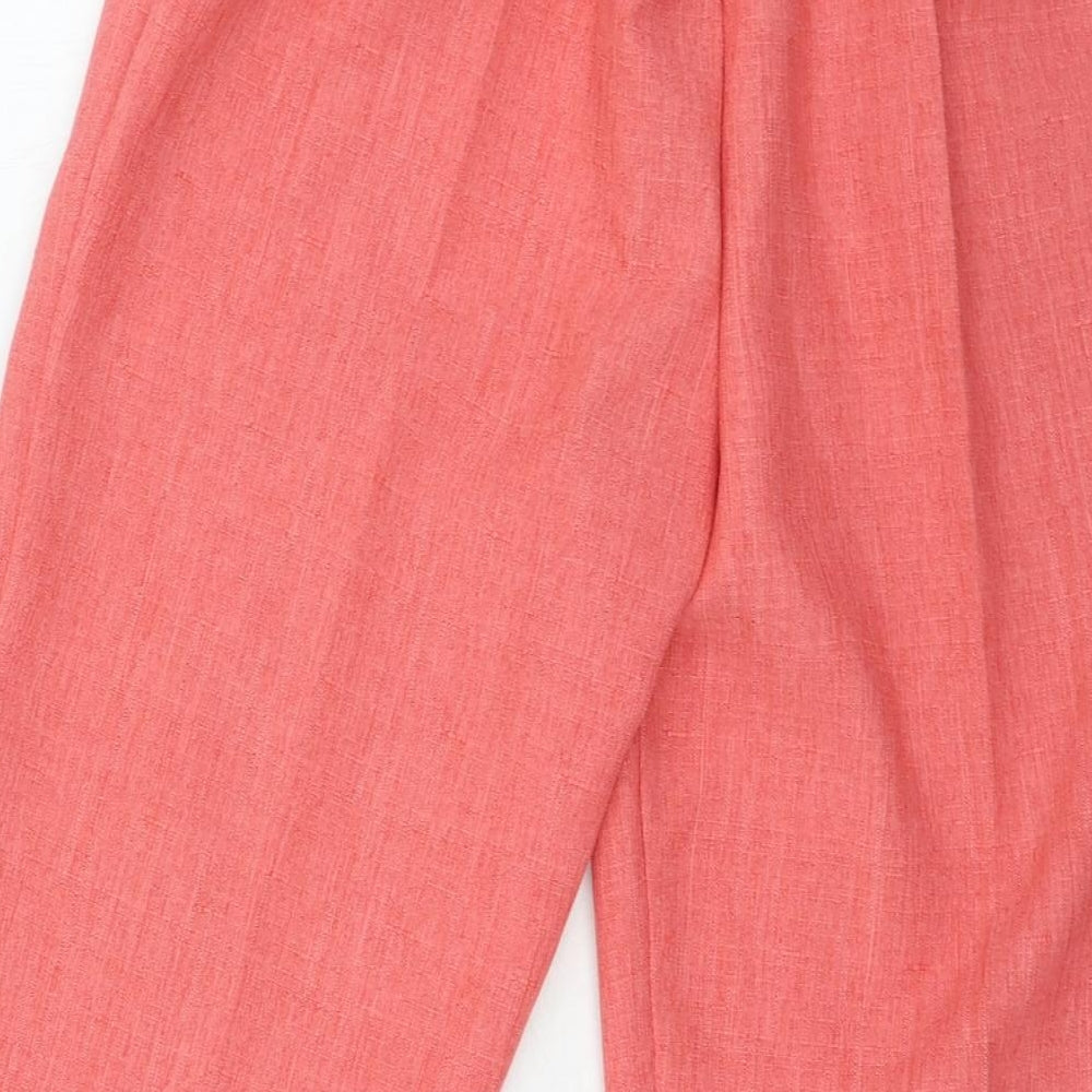 Classics Womens Pink Polyester Trousers Size 12 L20 in Regular