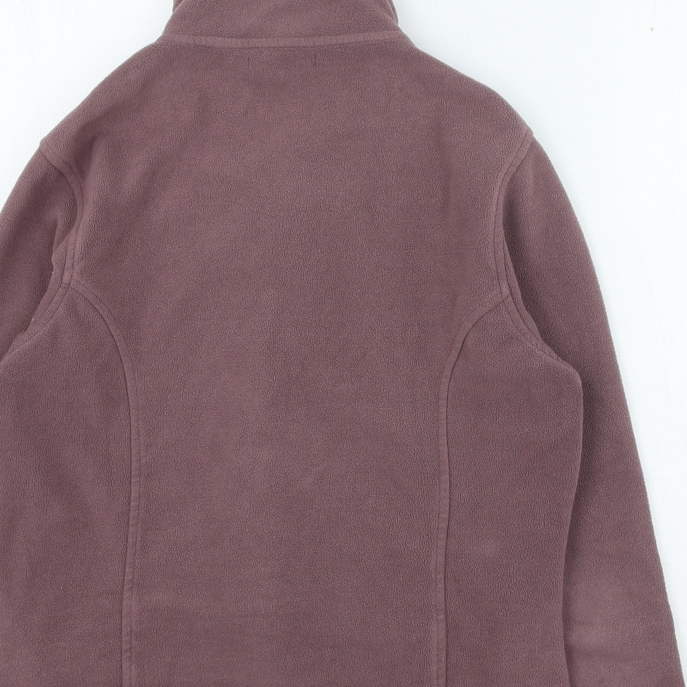 Preworn Womens Purple High Neck Polyester Full Zip Jumper Size 14