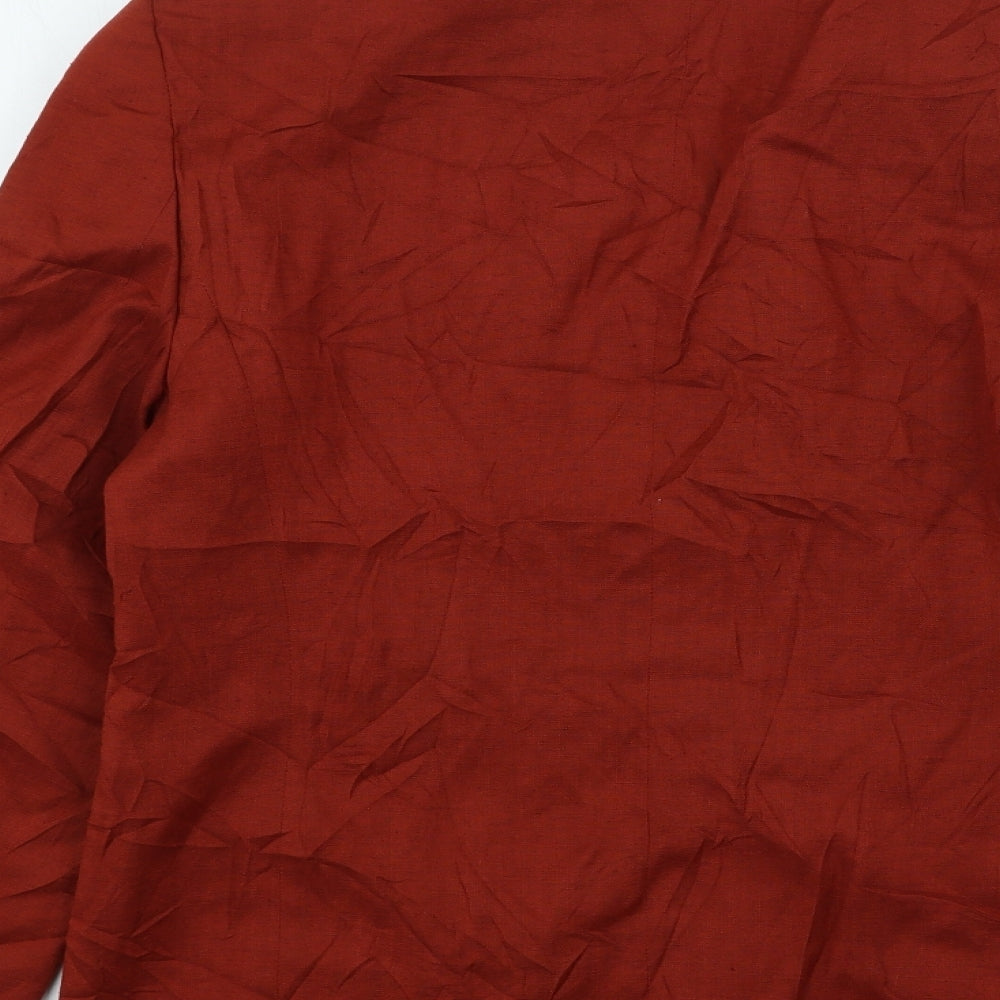 Planet Womens Orange Jacket Size 10