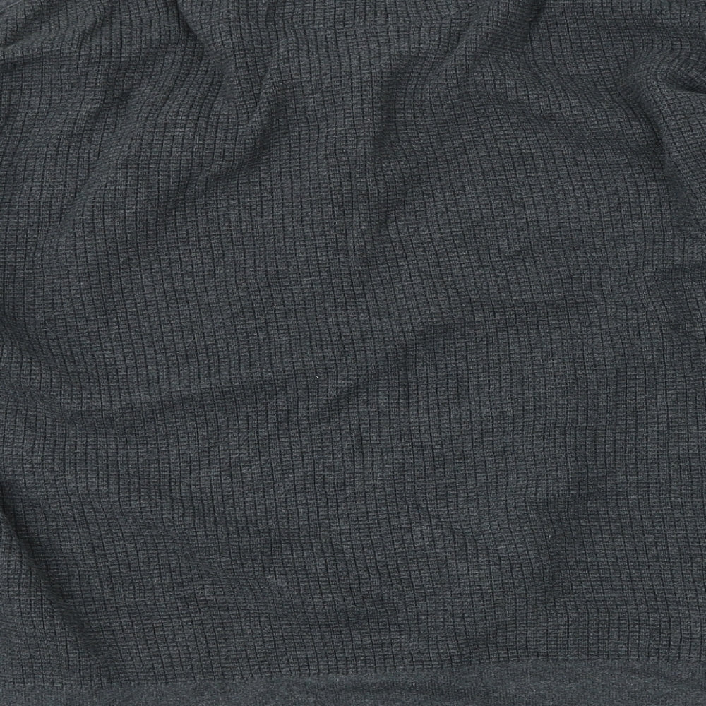 Cedar Wood State Mens Grey Polyester Pullover Sweatshirt Size L