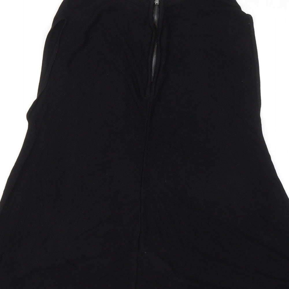 Atmosphere Womens Black Viscose Basic Tank Size 10 Round Neck
