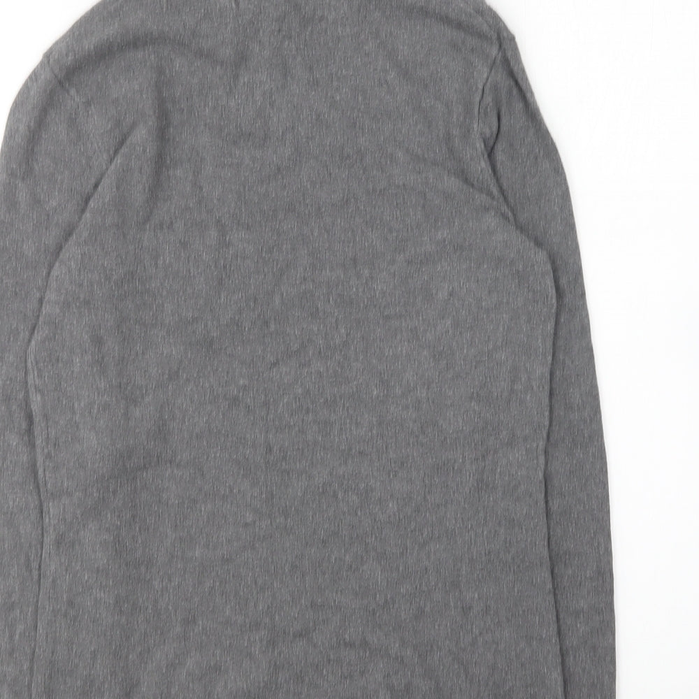 South Womens Grey Roll Neck Viscose Pullover Jumper Size 10