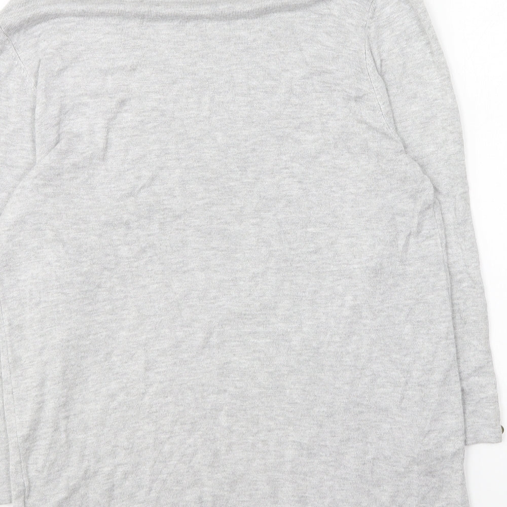 TU Womens Grey Round Neck Viscose Pullover Jumper Size 12
