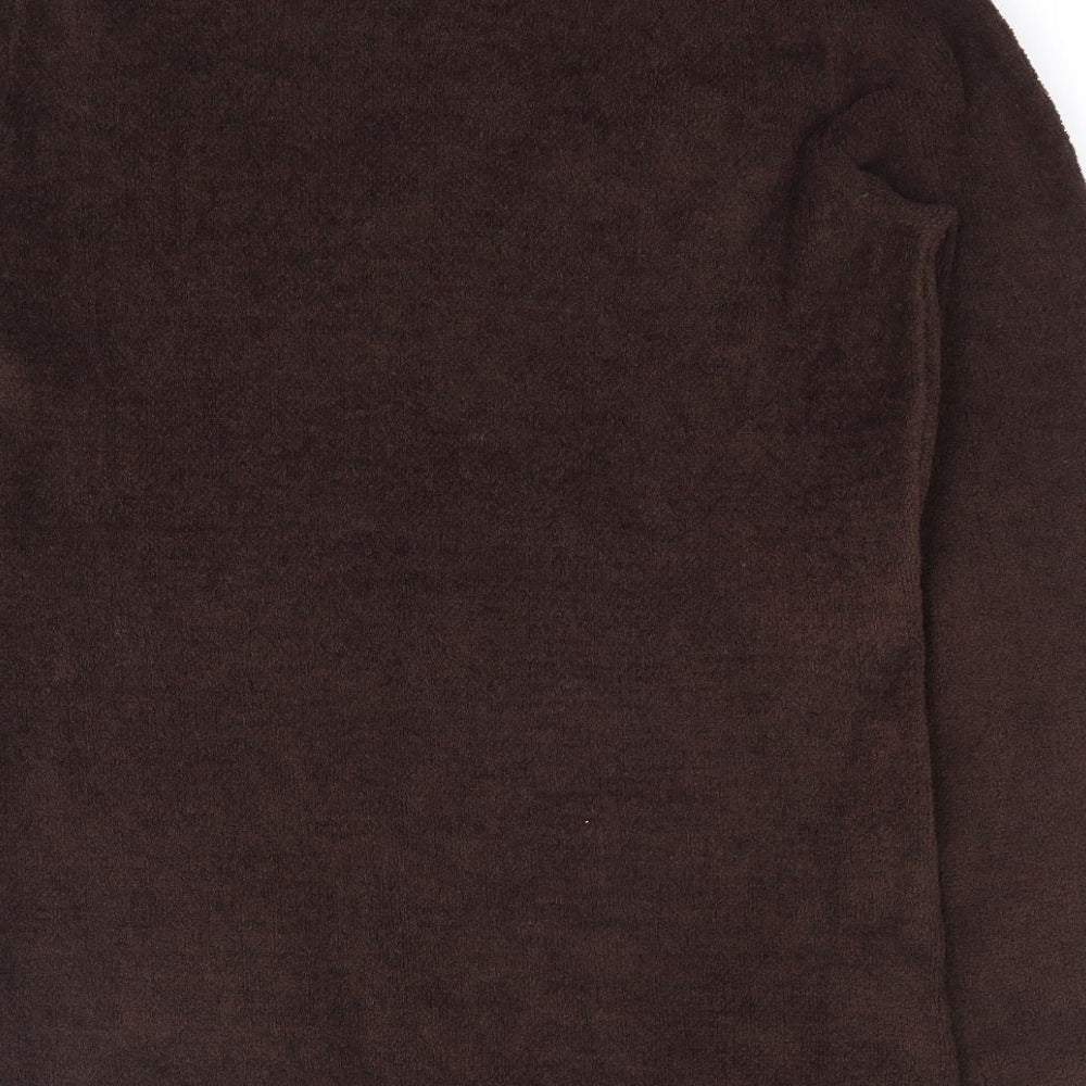 Bon Prix Collection Womens Brown Round Neck Polyester Pullover Jumper Size 14