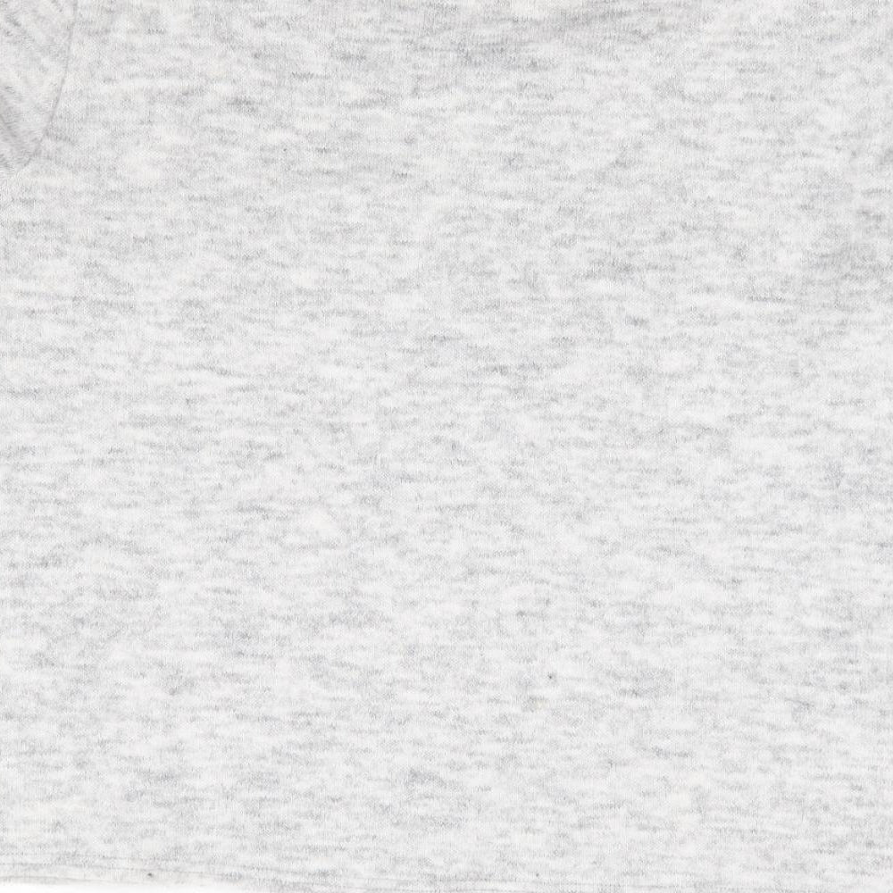 New Look Womens Grey Round Neck Acrylic Pullover Jumper Size 14