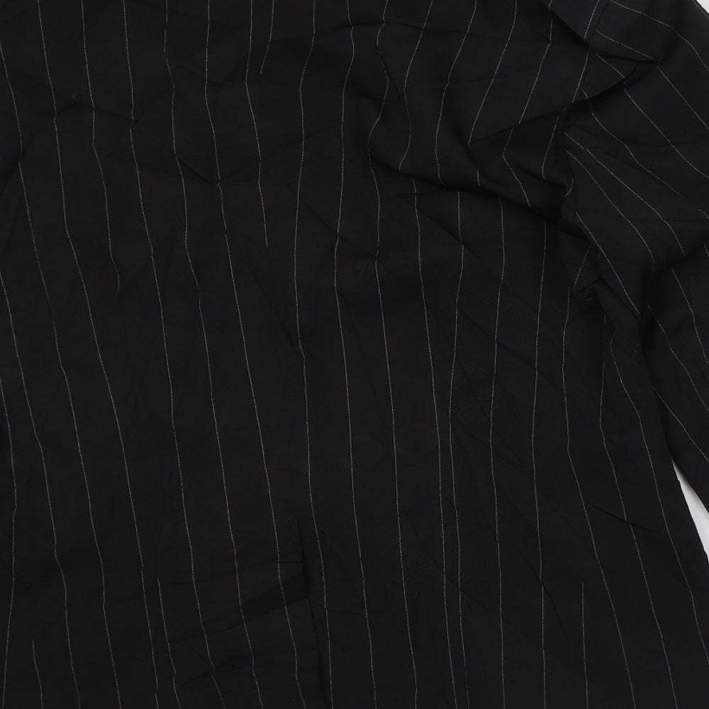 Atmosphere Womens Black Striped Jacket Blazer Size 16