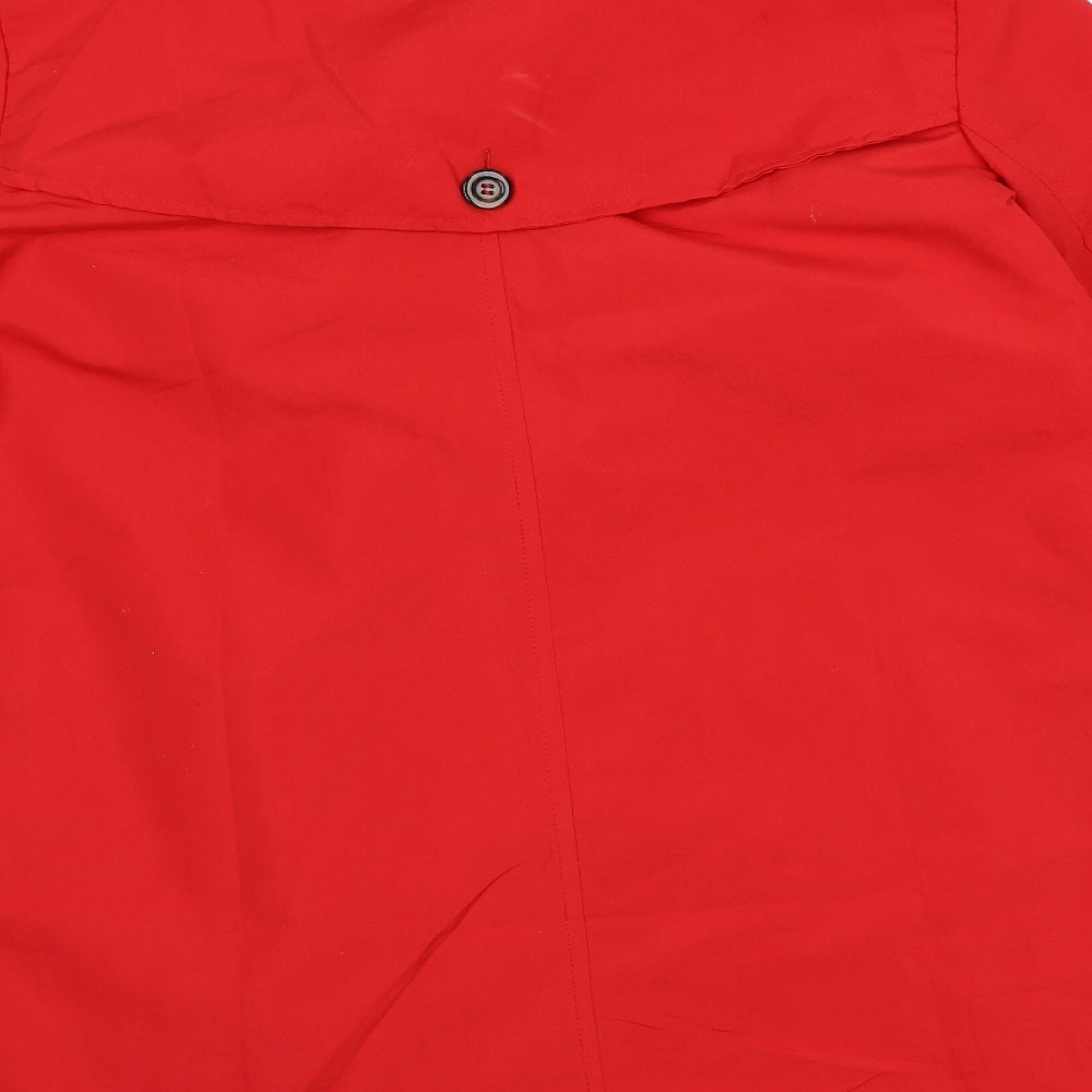 Urban Womens Red Overcoat Coat Size L