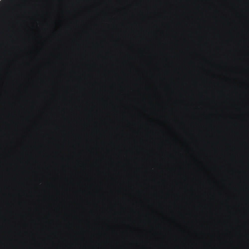 South Lodge Womens Black Round Neck Polyester Pullover Jumper Size M
