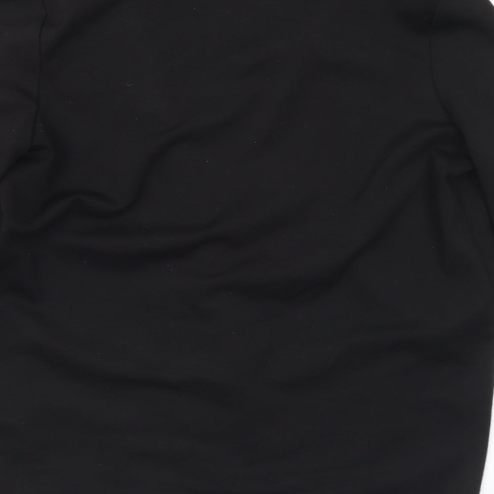 River Island Womens Black Collared Polyester Cardigan Jumper Size 8