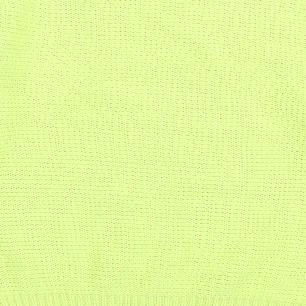 NEXT Womens Green Crew Neck Acrylic Pullover Jumper Size S