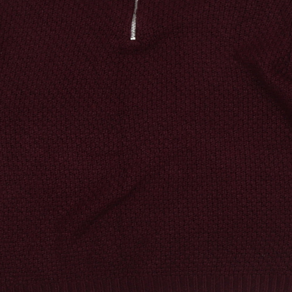 BDG Womens Purple Round Neck Acrylic Pullover Jumper Size S
