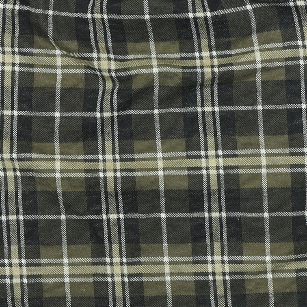 Select Womens Green Plaid Polyester Straight & Pencil Skirt Size 12