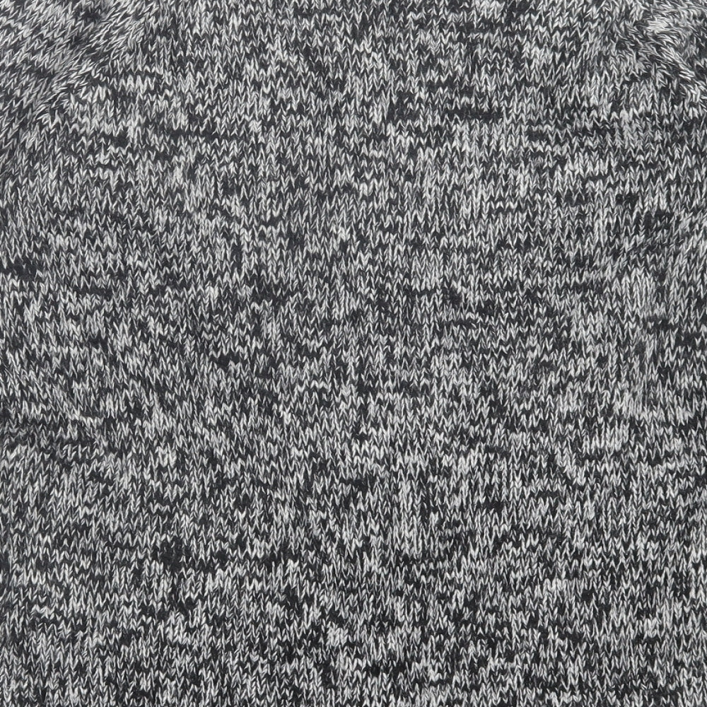 Heart & Soul Womens Grey Crew Neck Acrylic Pullover Jumper Size 12