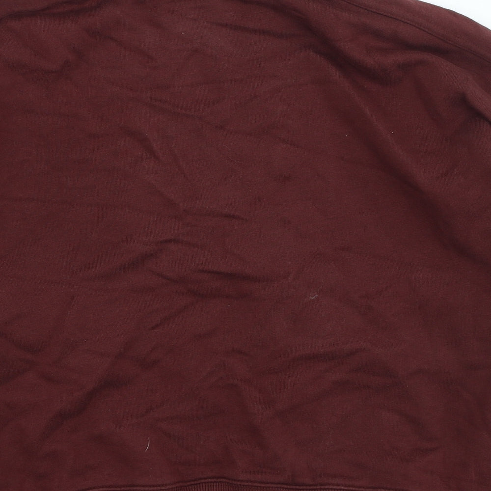 NEXT Womens Red Cotton Pullover Sweatshirt Size M