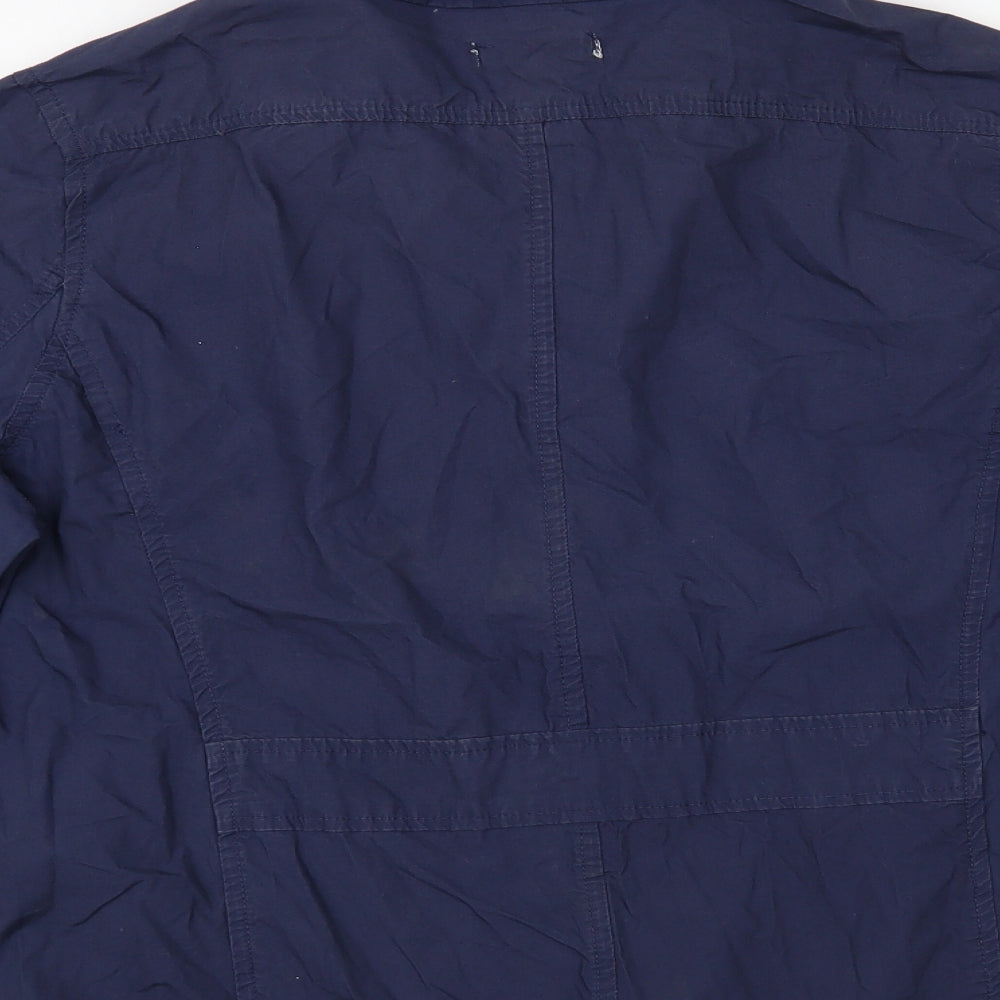 Berkertex Womens Blue Windbreaker Jacket Size 14 Zip