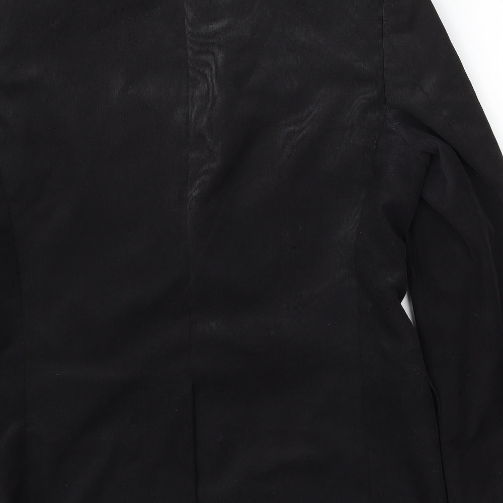 Marks & Spencer Mens Black Polyester Jacket Suit Size 40