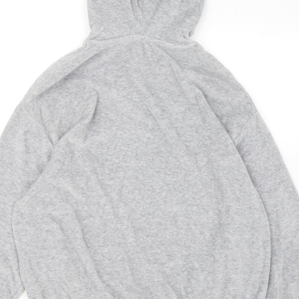 ASOS Womens Grey Polyester Pullover Hoodie Size S