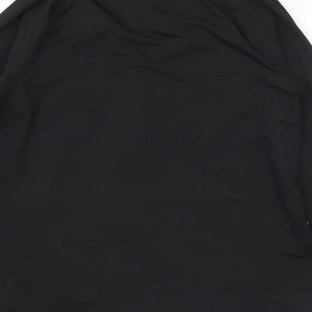Workout Womens Black Jacket Size 12 Zip - 12-14