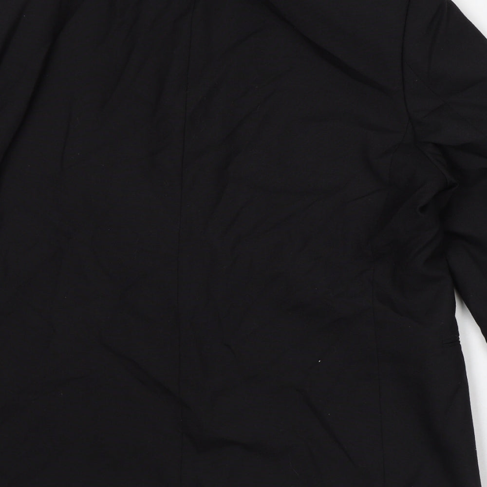 Preworn Mens Black Jacket Blazer Size M