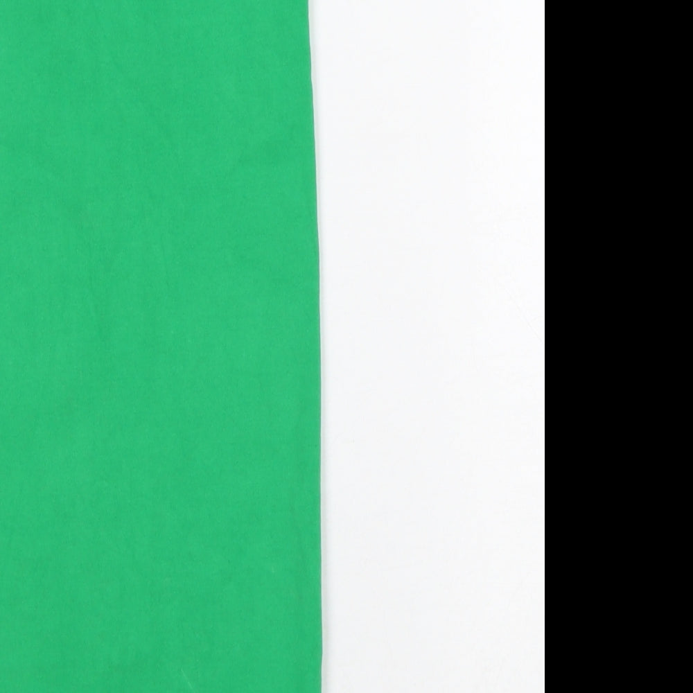 Zara Womens Green Cotton Straight & Pencil Skirt Size XS