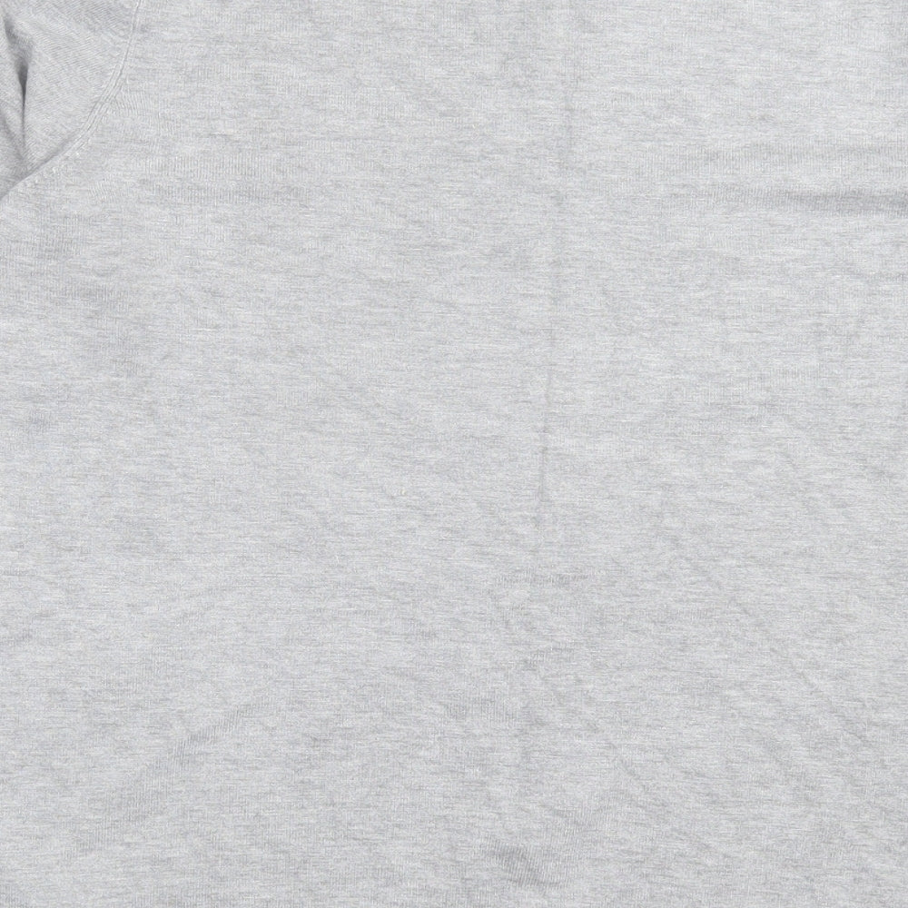 Bonmarché Womens Grey Crew Neck Viscose Pullover Jumper Size 14