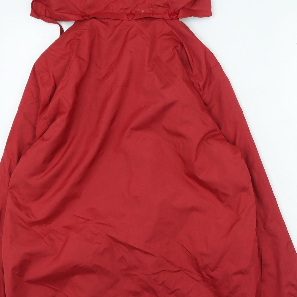 Preworn Mens Red Rain Coat Blazer Size S