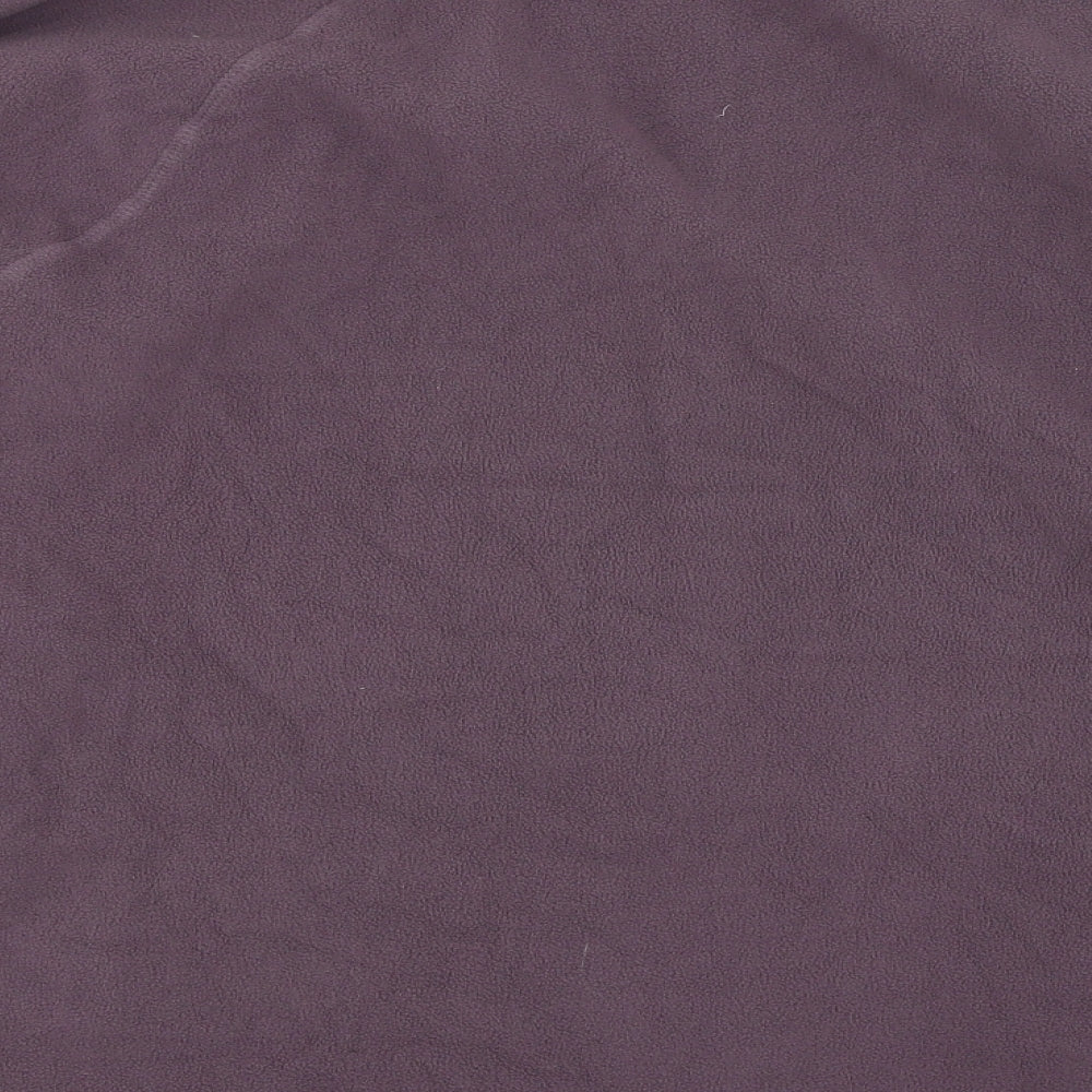 TU Womens Purple High Neck Polyester Full Zip Jumper Size S