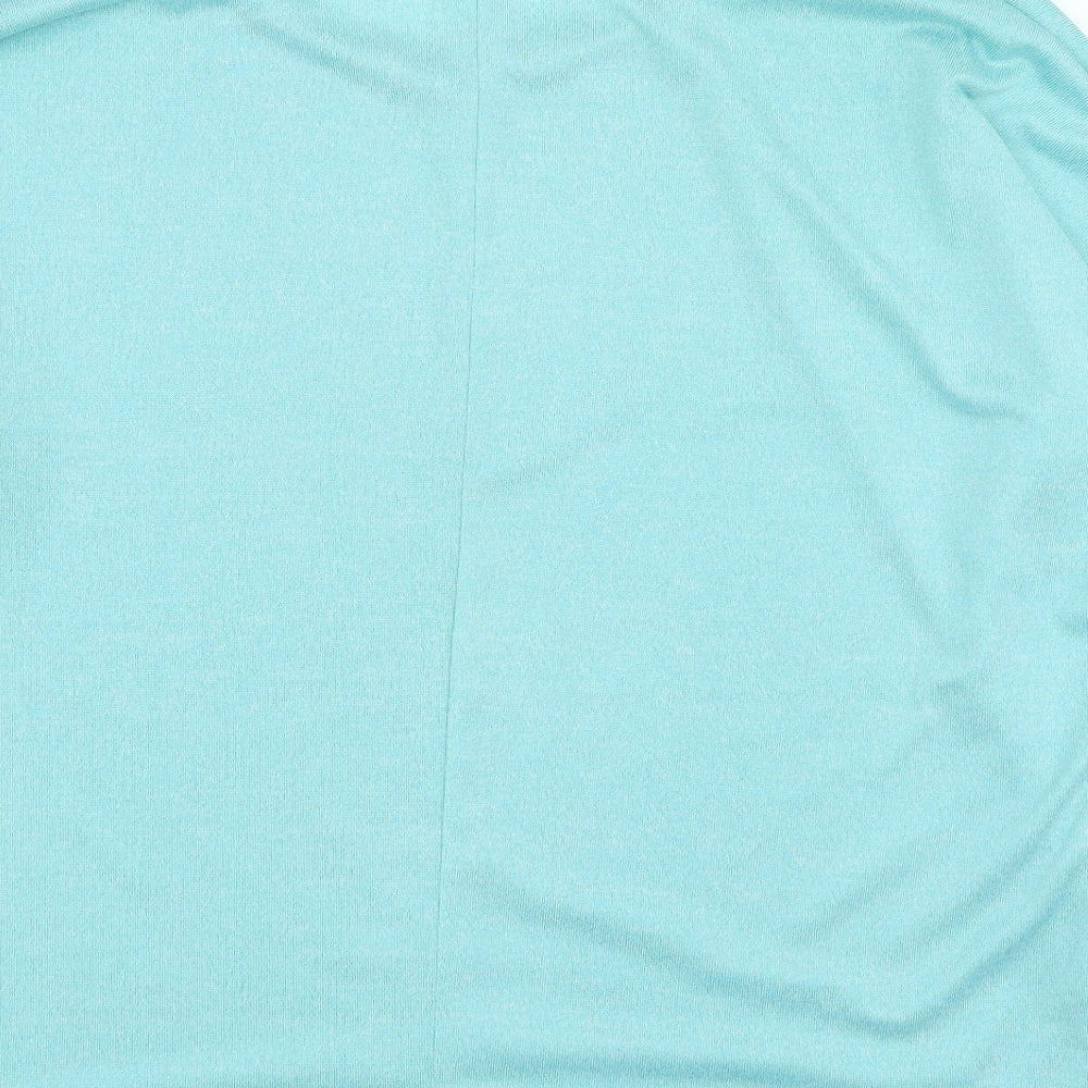 Rags & Couture Womens Blue Round Neck Polyester Pullover Jumper Size XL