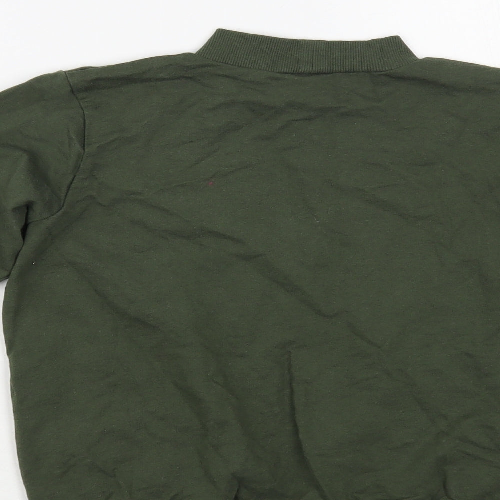 Select Girls Green Cotton Pullover Sweatshirt Size 10-11 Years Pullover - Babe