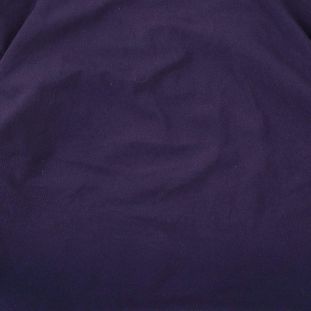 Indigo Womens Blue V-Neck Polyester Pullover Jumper Size 14