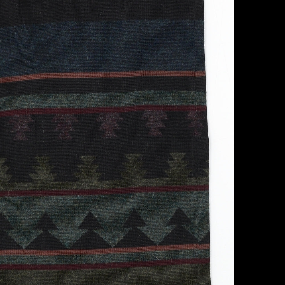 Preworn Womens Multicoloured Geometric Polyester Straight & Pencil Skirt Size 30 in