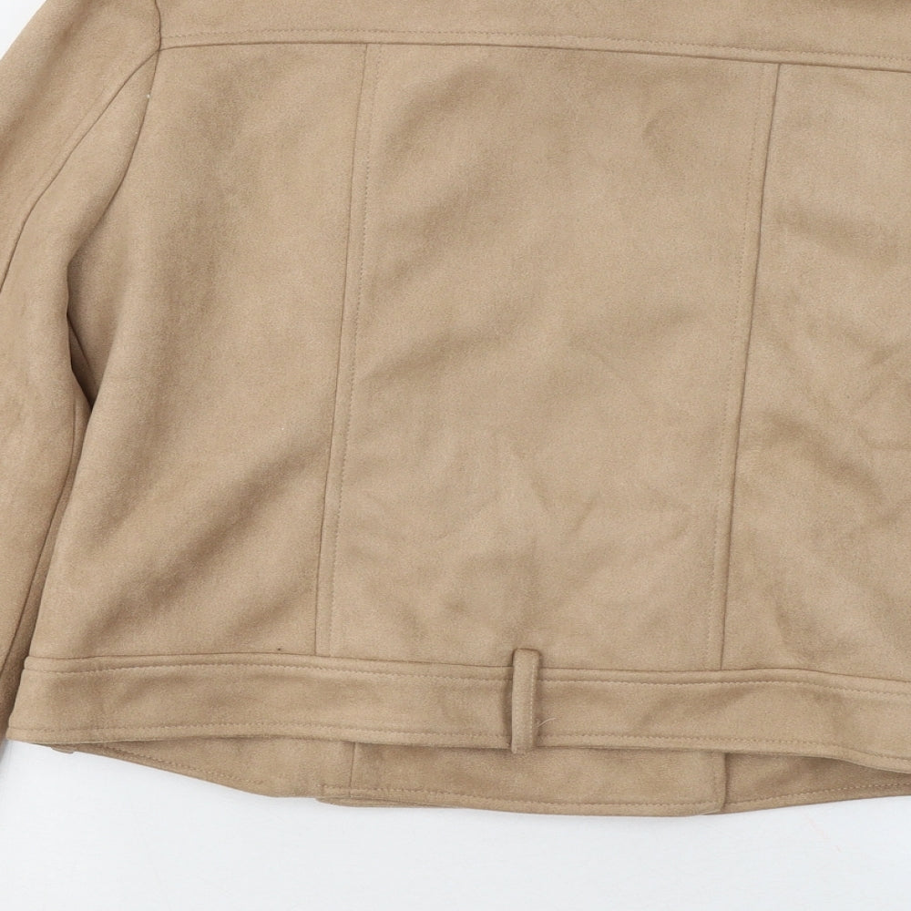 Vera & lucy Womens Brown Jacket Coat Size M