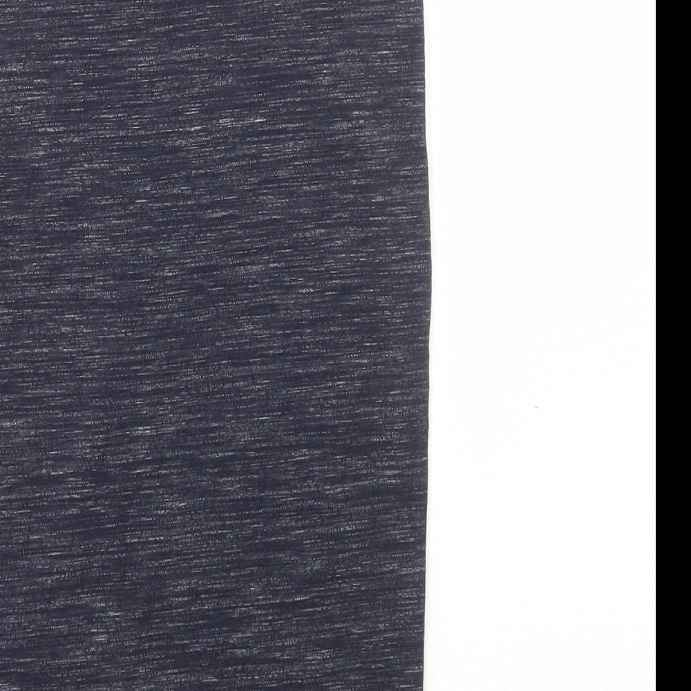 Topshop Womens Blue Cotton Straight & Pencil Skirt Size 6
