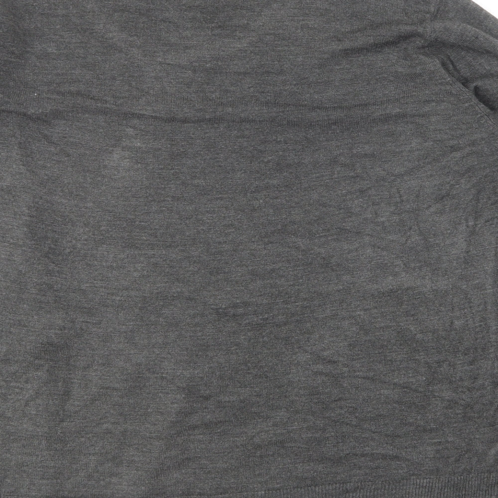 Atmosphere Womens Grey Round Neck Acrylic Pullover Jumper Size 18