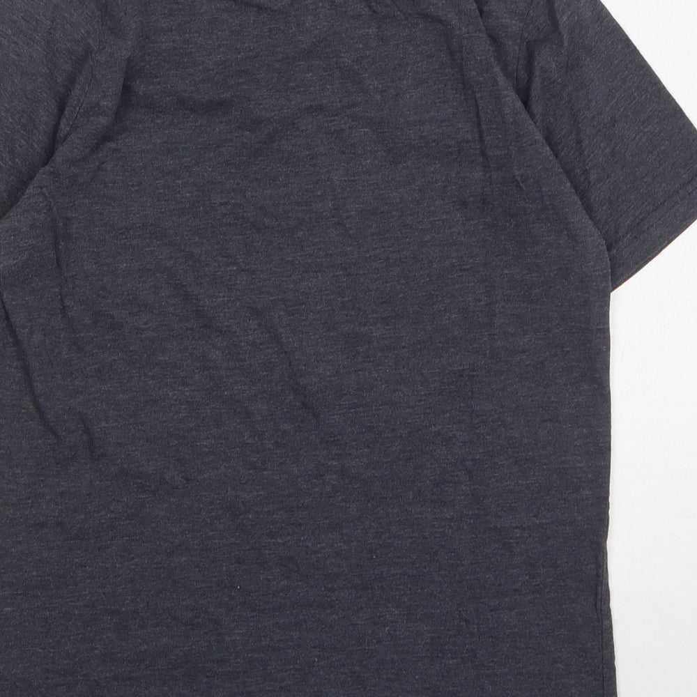 Atmosphere Womens Grey Cotton Basic T-Shirt Size 6 Round Neck - Los Angeles